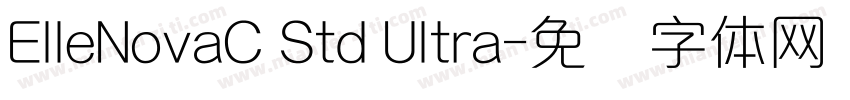 ElleNovaC Std Ultra字体转换